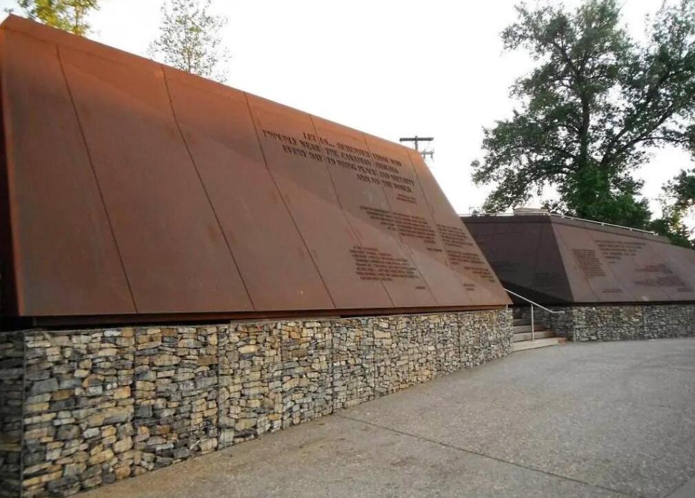 灵山耐候钢板挡土墙